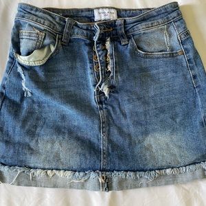 SOLD S Jean Mini Skirt